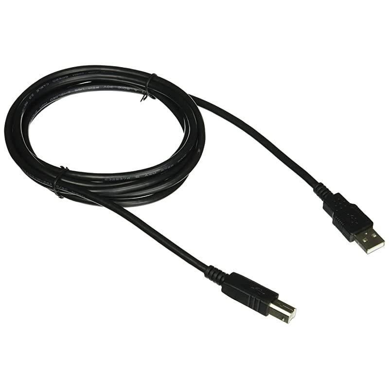 28102 USB Cable USB 20 A Male to B Male Cable for Printers Scanners Brother Canon Dell Epson HP and More Black 66 Feet 2 Meters