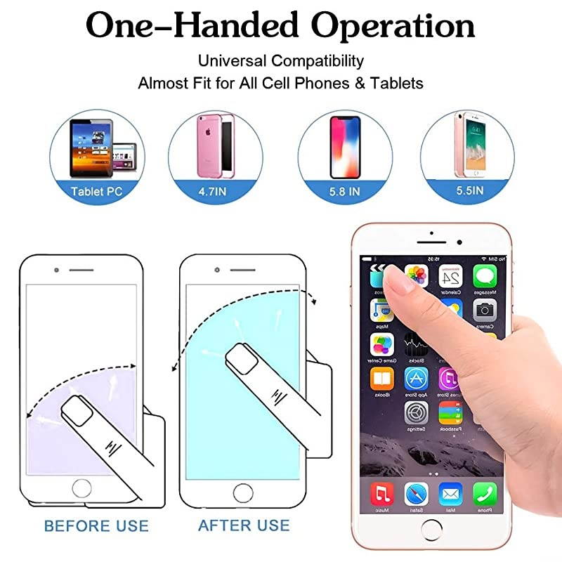 Three PackRing Phone Holder Grip for SmartphonesTabletsPads Marble