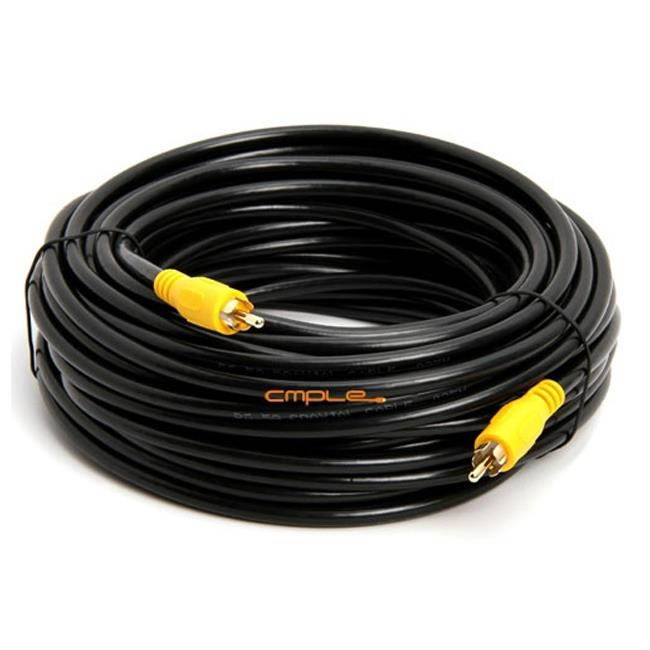 Cmple - 1-RCA Composite Video / Subwoofer / Coax / S/PDIF Patch Cable -50ft