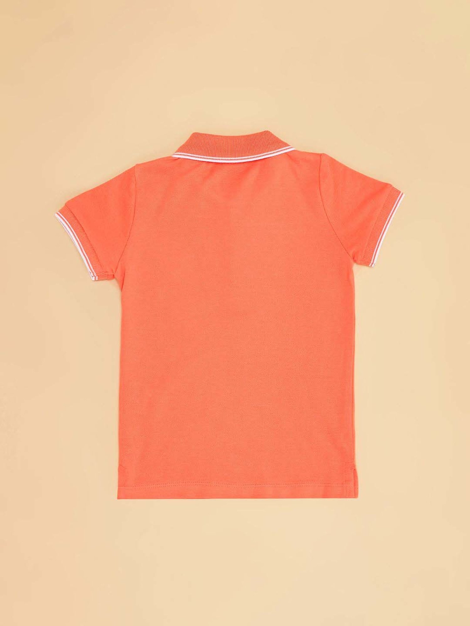 Pantaloons Baby Kids Living Coral Cotton Regular Fit T-Shirt