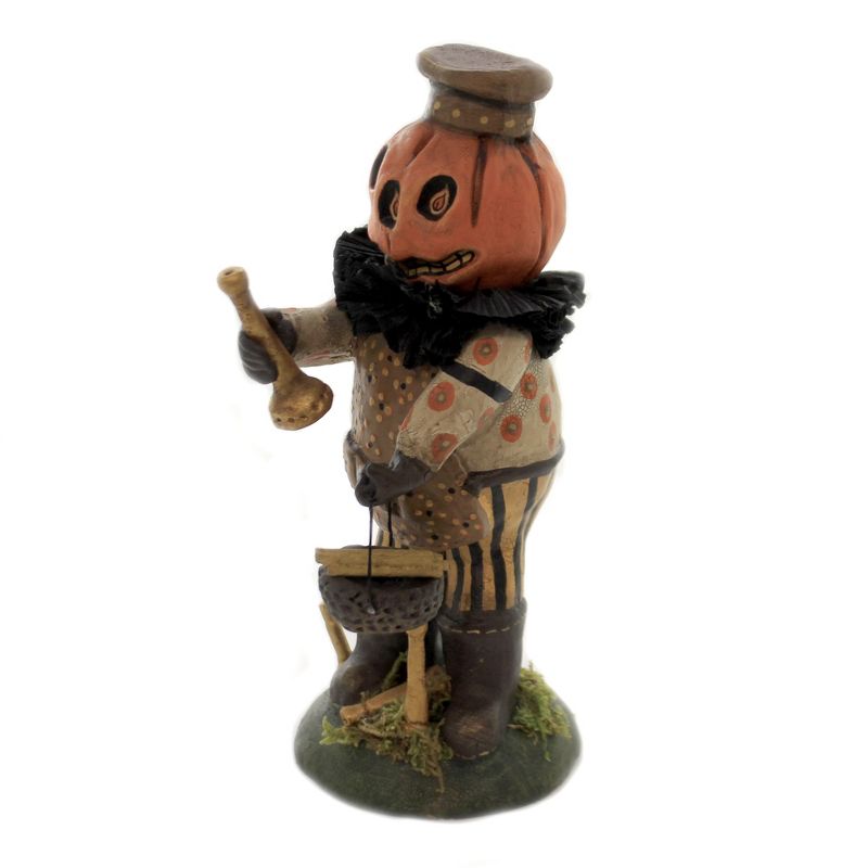 Charles Mcclenning 8.0" Candlestick Maker Halloween Pumpkin  -  Decorative Figurines