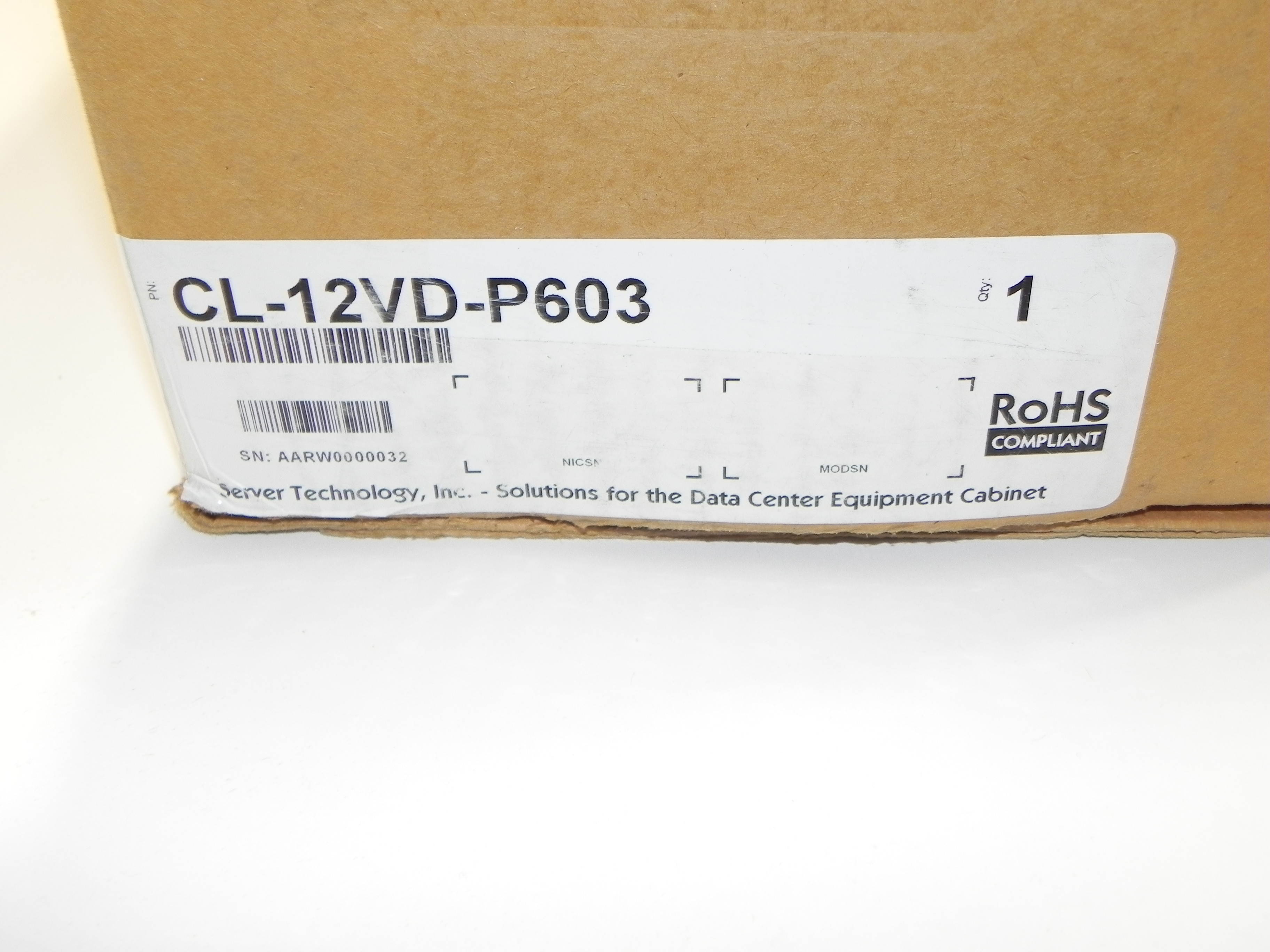 Sentry CL-12VD-P603 CL-12VD-P603 Rack PDU Metered ZeroU 12.5kW 208V