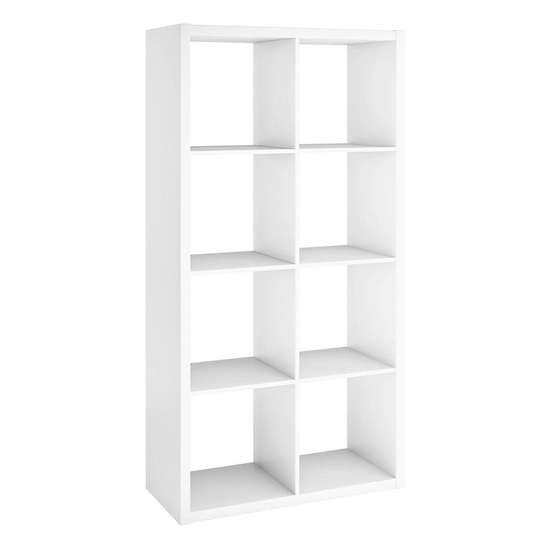 ClosetMaid 4583 Bookcase Open Back 8-Cube Storage Organizer, White (3 Pack)