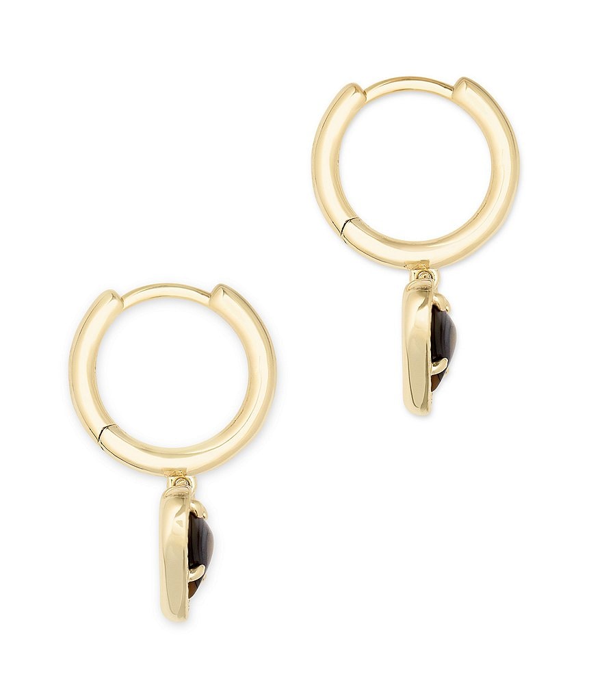 Kendra Scott Ari Heart Gold Huggie Earrings
