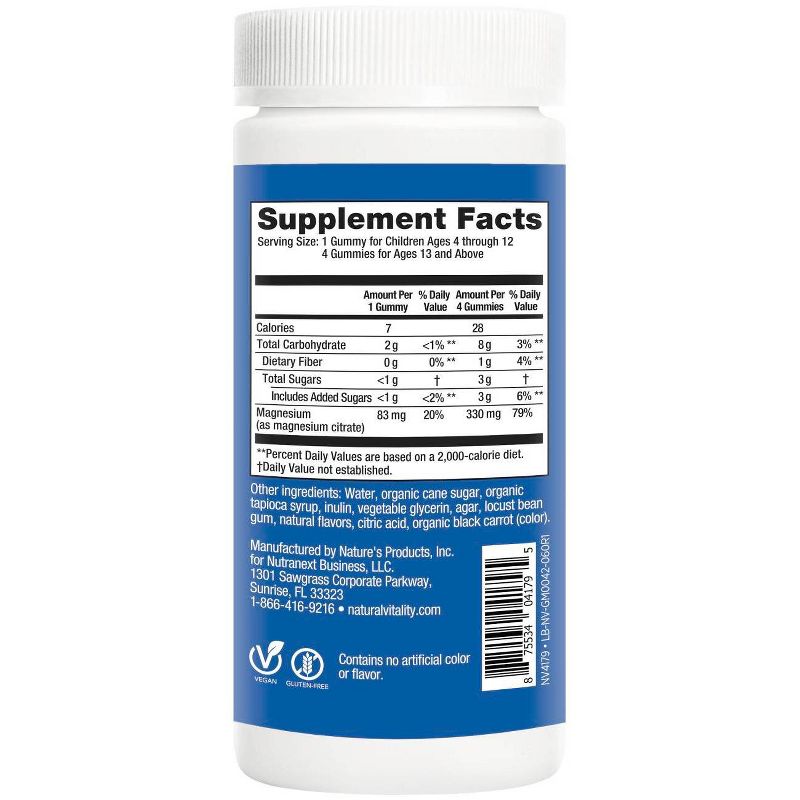 Natural Vitality Natural Calm Gummies - Raspberry Lemon - 60ct