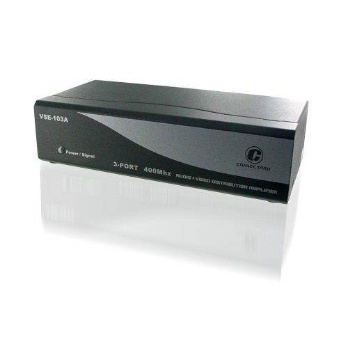 ConnectPRO VSE-103A, 3-port 400 MHz Video/Audio Splitter