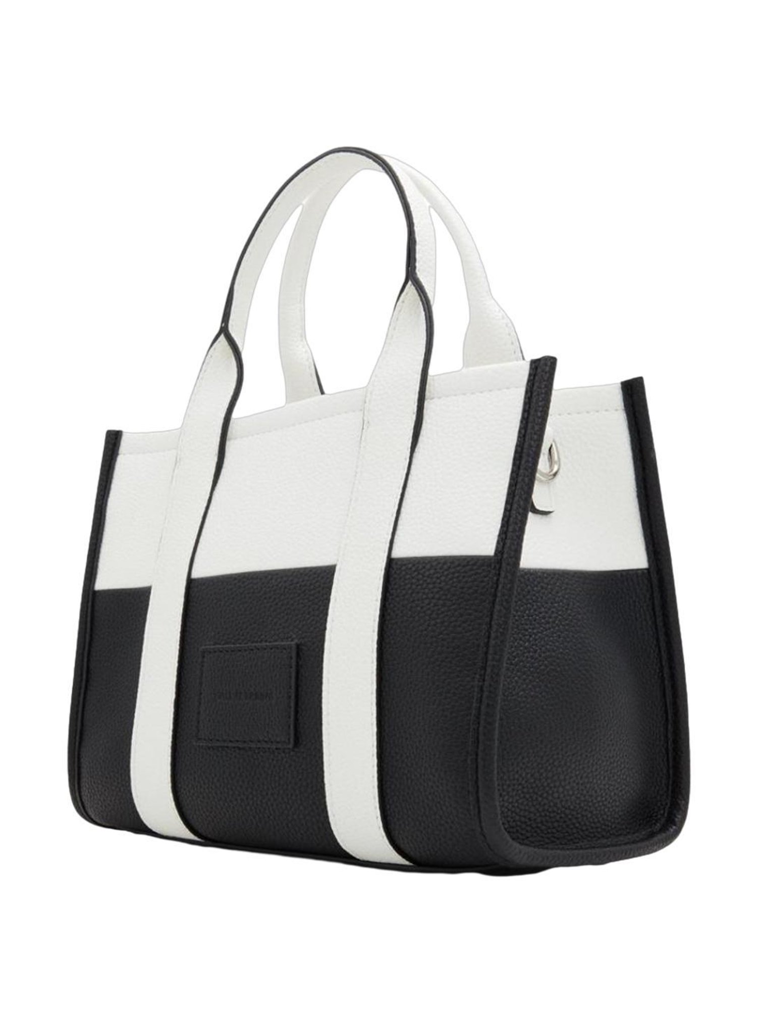 Call It Spring Black & White Color Block Handbag