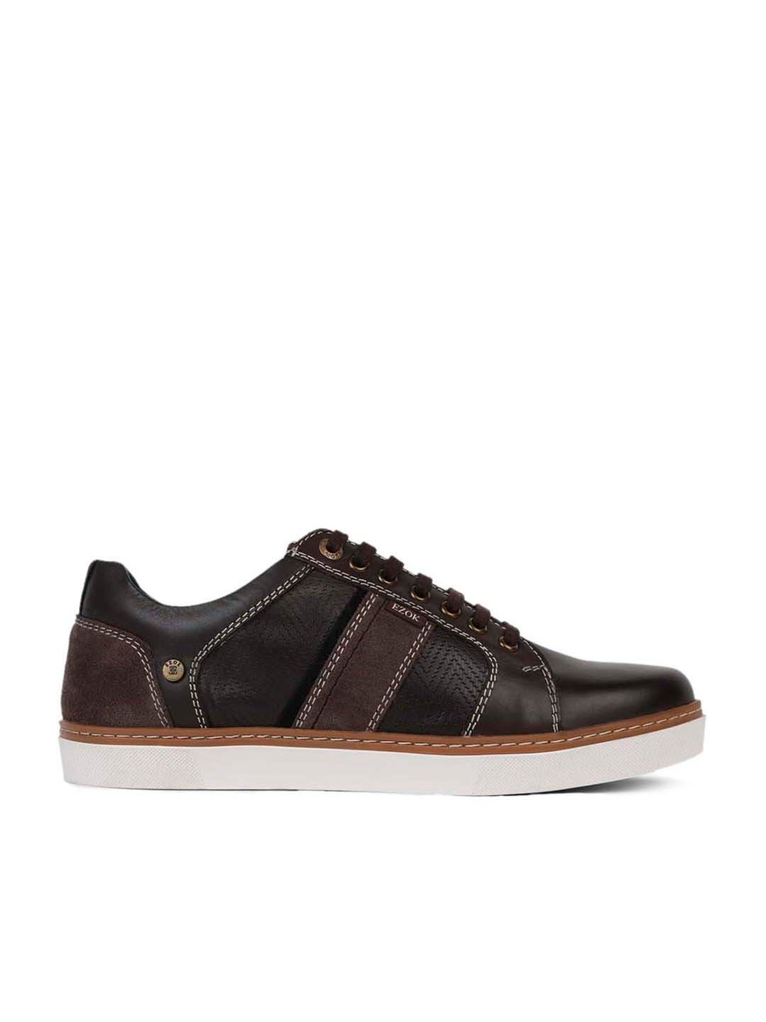 EZOK Men's Brown Casual Sneakers