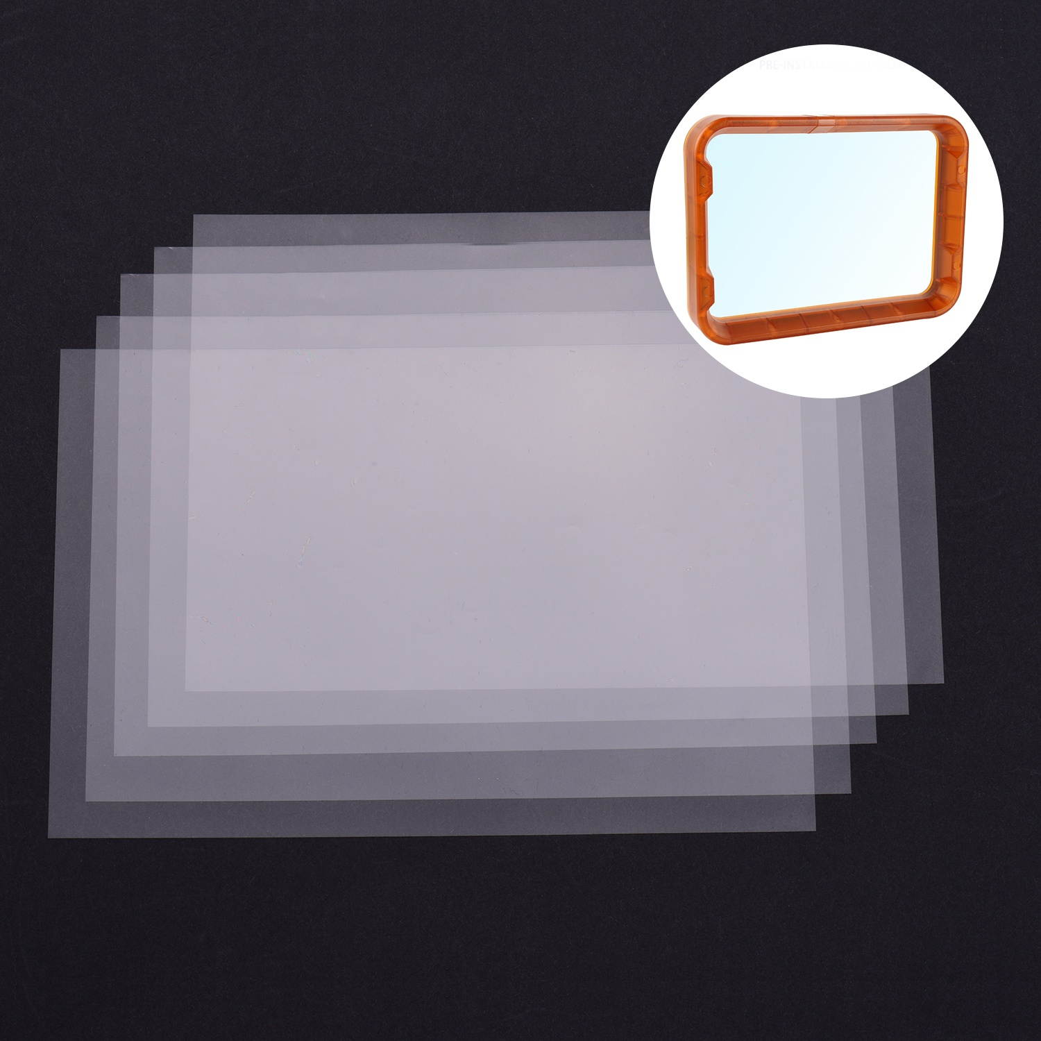 Aibecy 5pcs Professional Light-Curing FEP Release Film Sheet 200*140mm Thickness 0.15mm High Transmittance Heat Resistant Compatible with Photon SLA DLP Resin 3D Printer