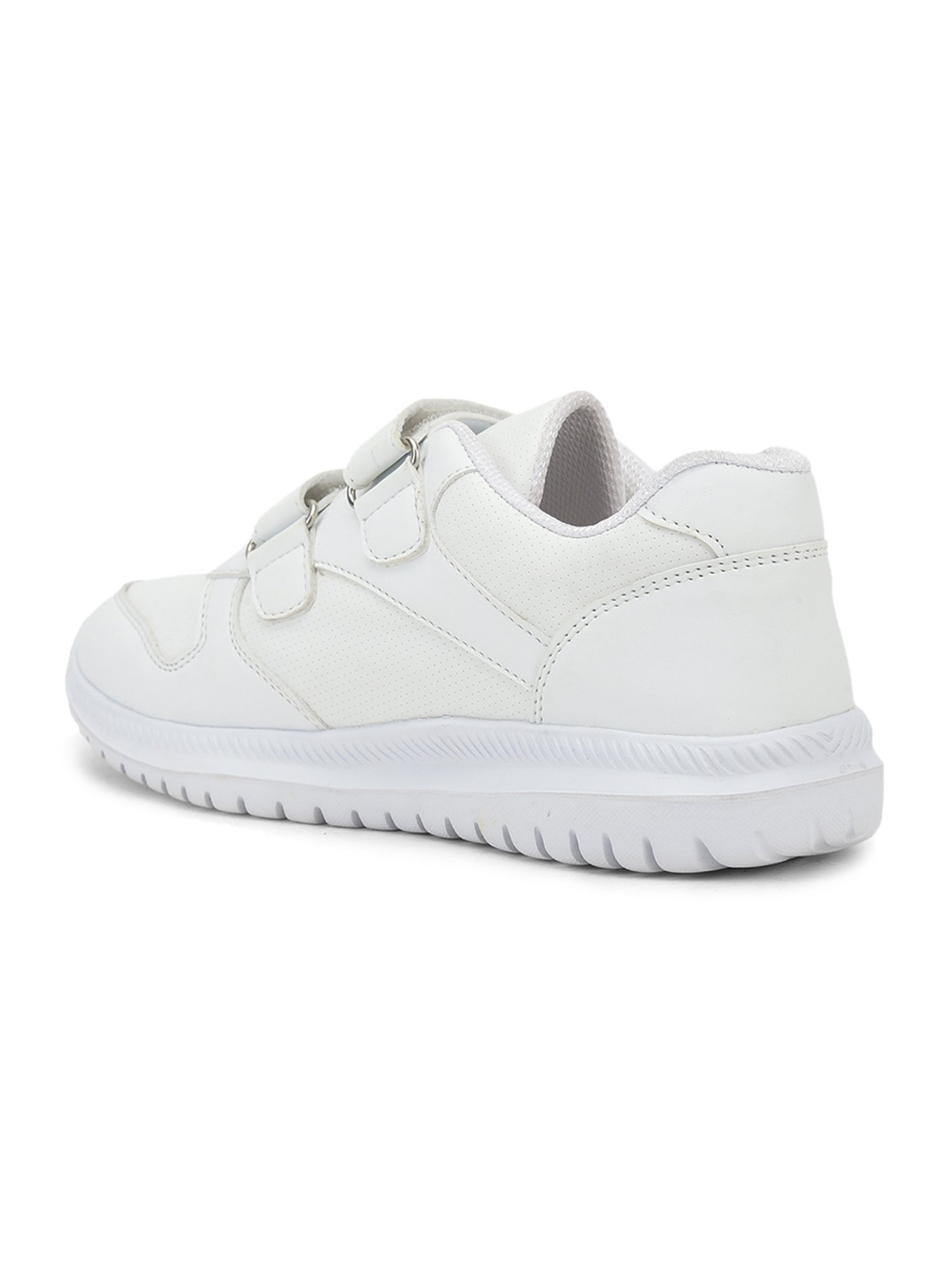 Force 10 By Liberty Kids White Velcro Shoes