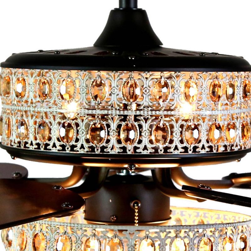 52" Casa Vieja Modern Rustic 3 Blade Ceiling Fan with Remote Brushed Nickel Natural Wood House Bedroom Living Room Home Kitchen