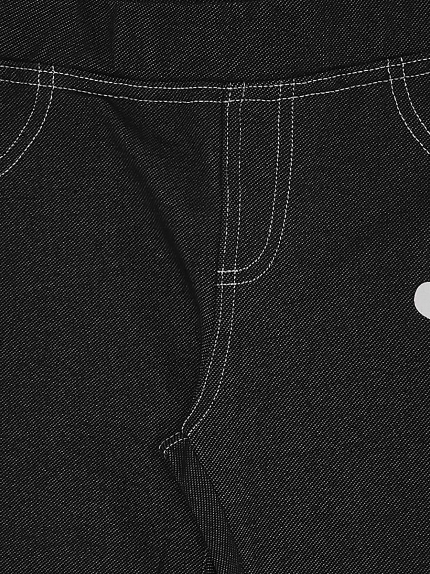 Pantaloons Junior Black Printed Jeggings