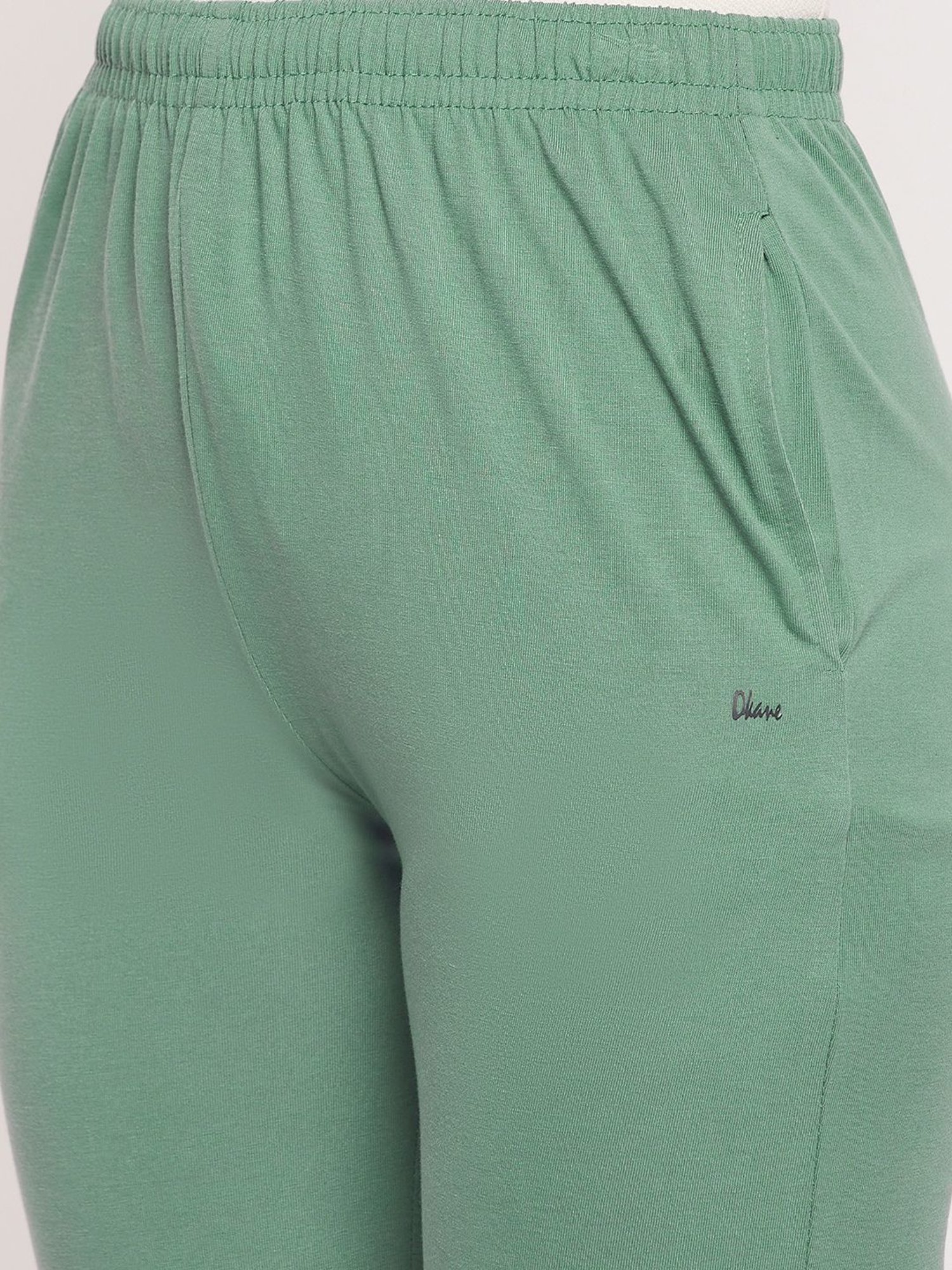 Okane Green Mid Rise Lounge Pants