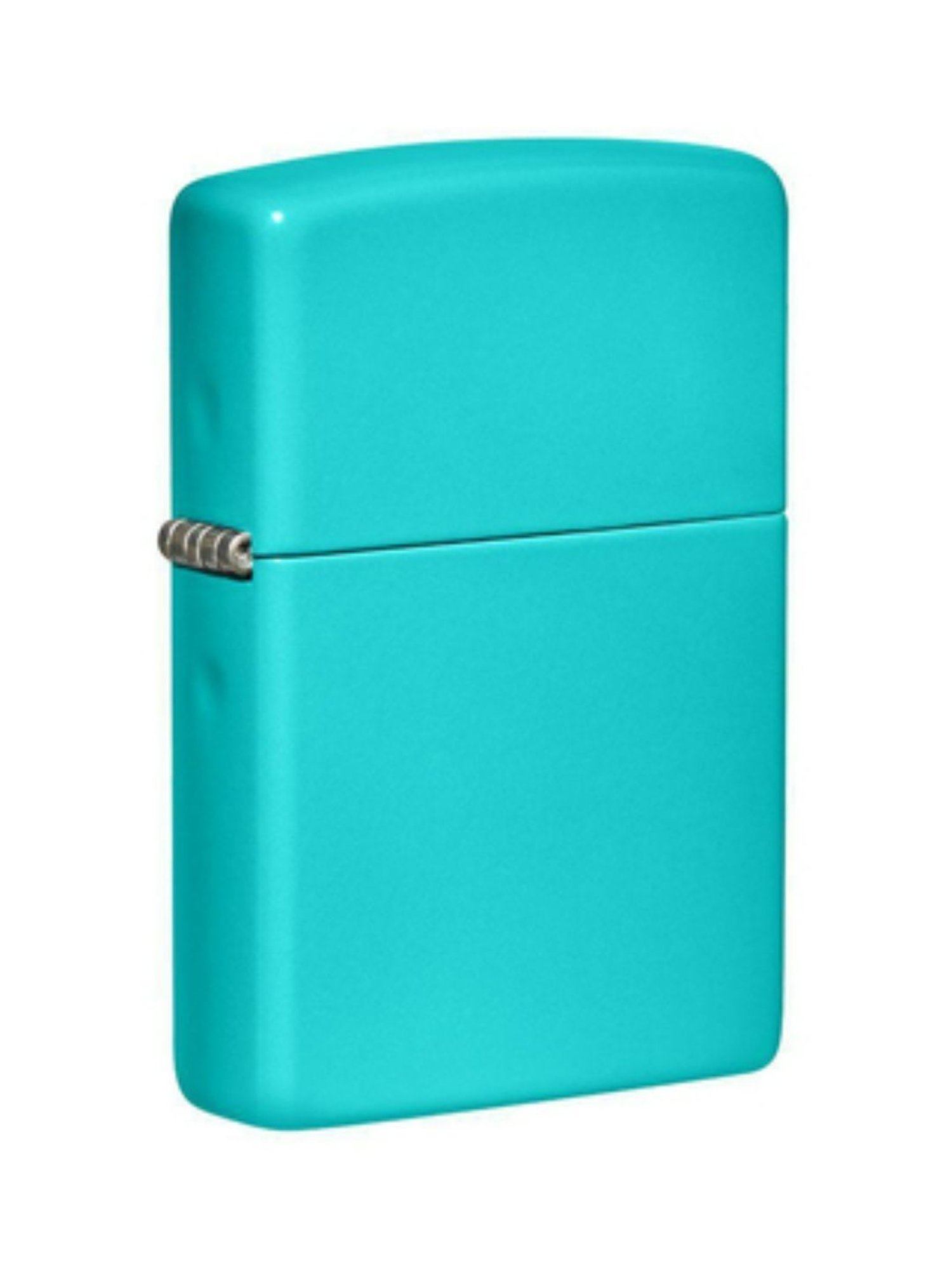 Zippo Aqua Blue Classic Flat Brass Pocket Lighter