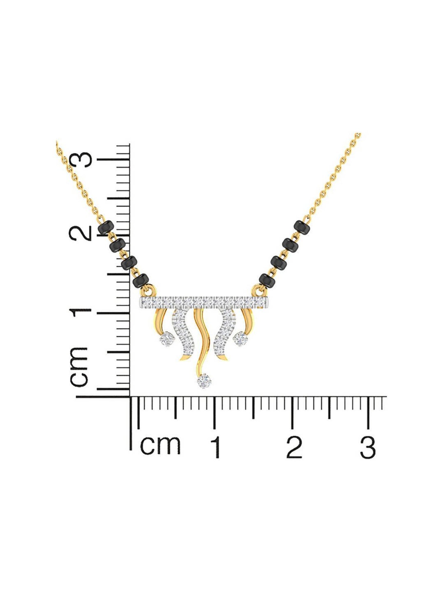 Waman Hari Pethe Jewellers 18k Gold & Diamond Mangalsutra for Women