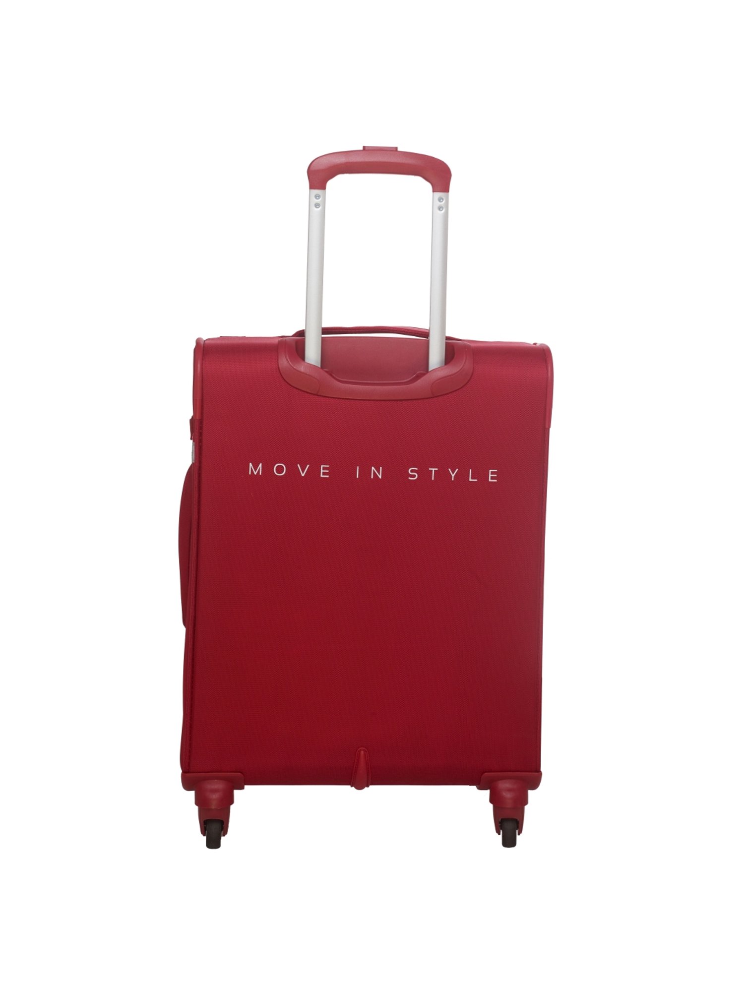 Skybags Snazzy Carmine Red 4 Wheel Small Soft Cabin Trolley - 39 cm