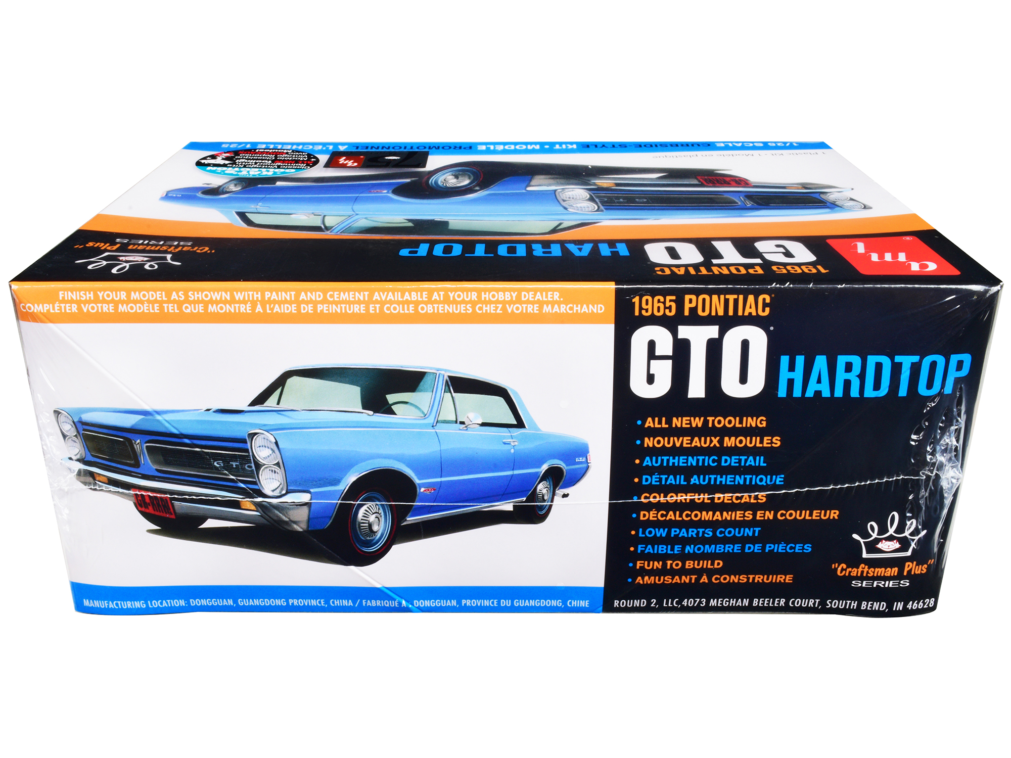 Level 4 Model Kit 1969 Pontiac GTO 2-in-1 Kit 1/24 Scale Model by Revell