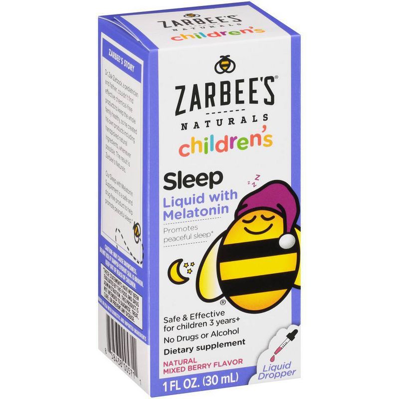 Zarbee's Naturals Children's Sleep Liquid with Melatonin - 1 fl oz
