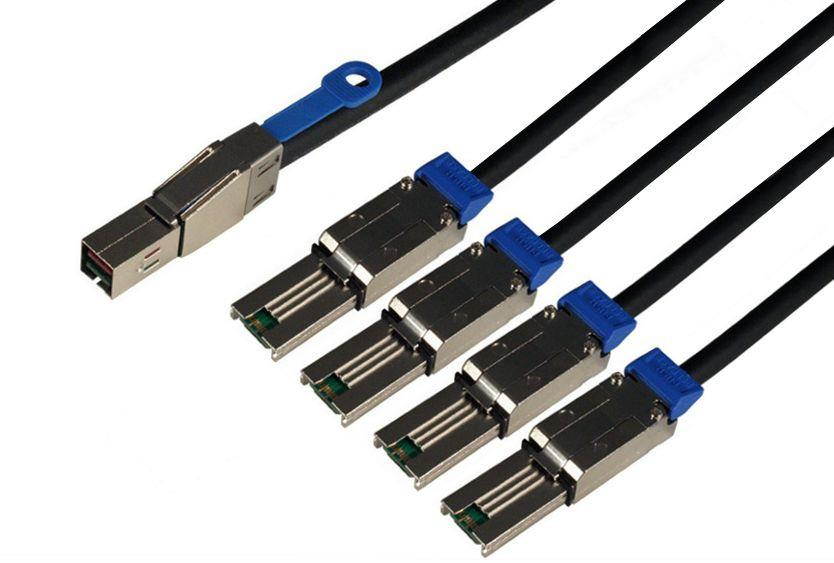 3m SFF-8644 to 4xSFF-8088 Mini SAS Fanout Cable