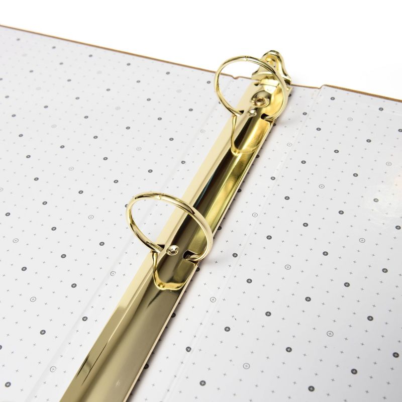 1.5" Signature Round Ring Binder Bookcloth Medallion - russell+hazel