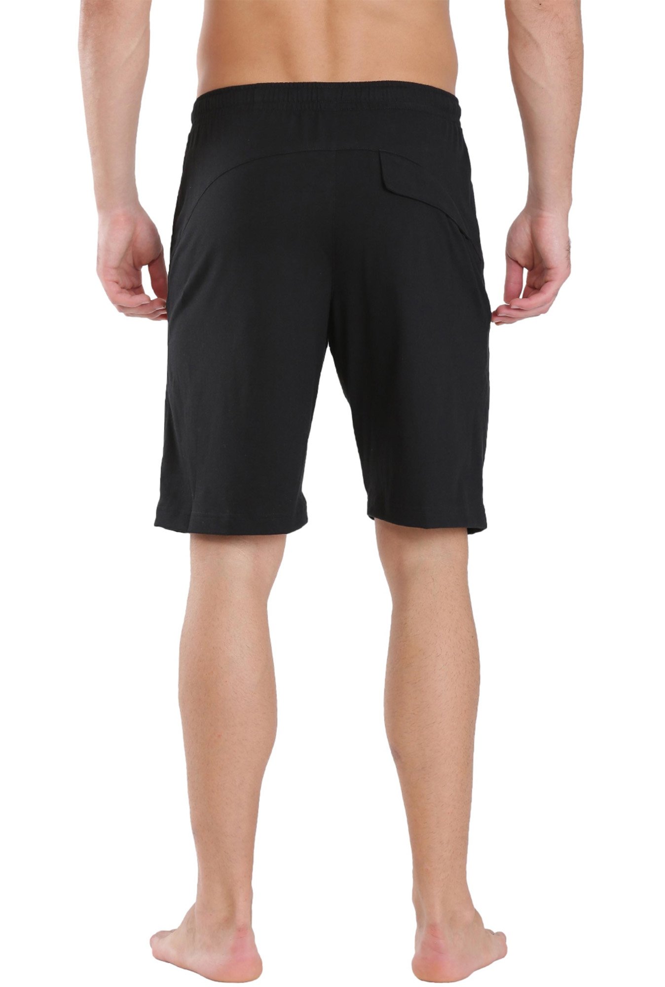Jockey SP26 Black Super Combed Cotton Rich Shorts with Side Pocket