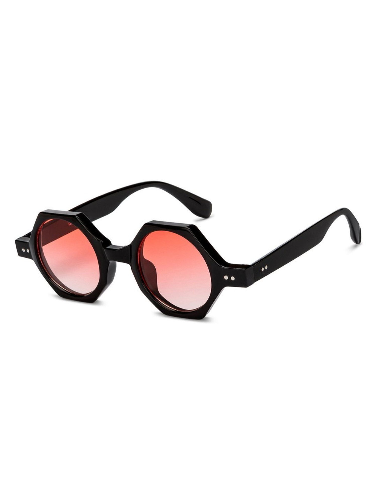 OJOS Pink Geometric Polarised and UV Protected Lens Unisex Sunglasses
