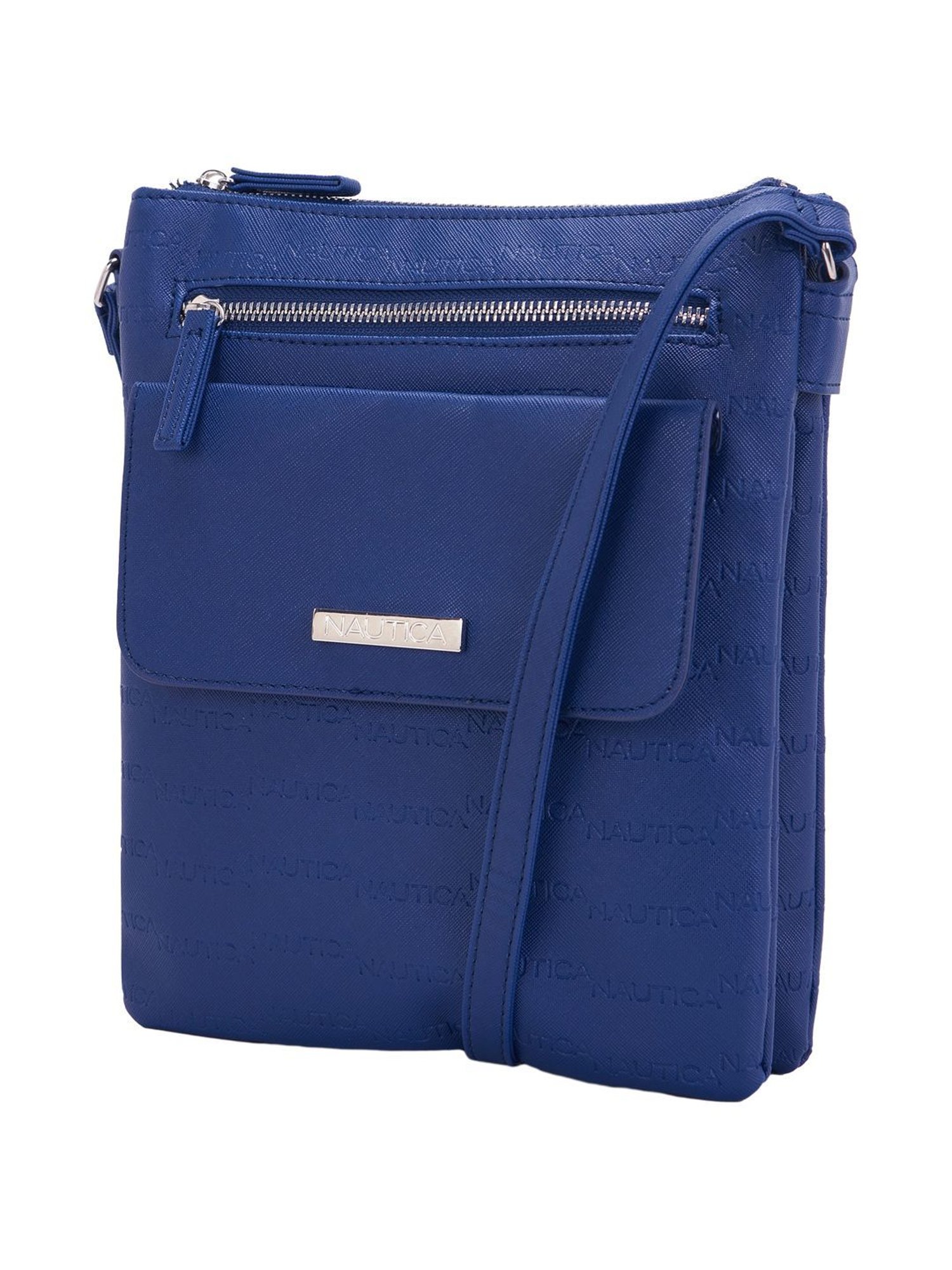 Nautica Navy Solid Medium Sling Handbag