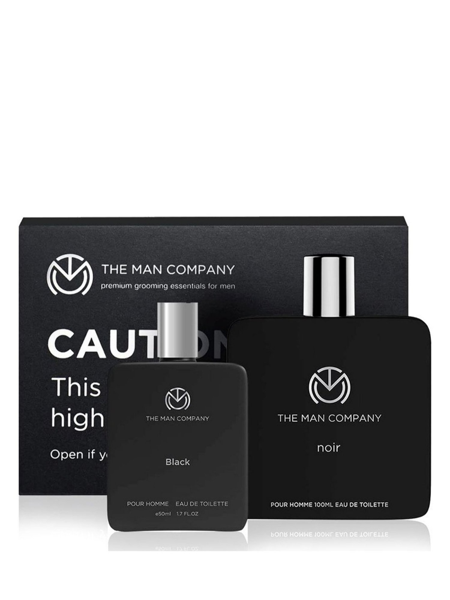 THE MAN COMPANY Black & Noir Pour Homme Eau de Toilette Set for Men & Women