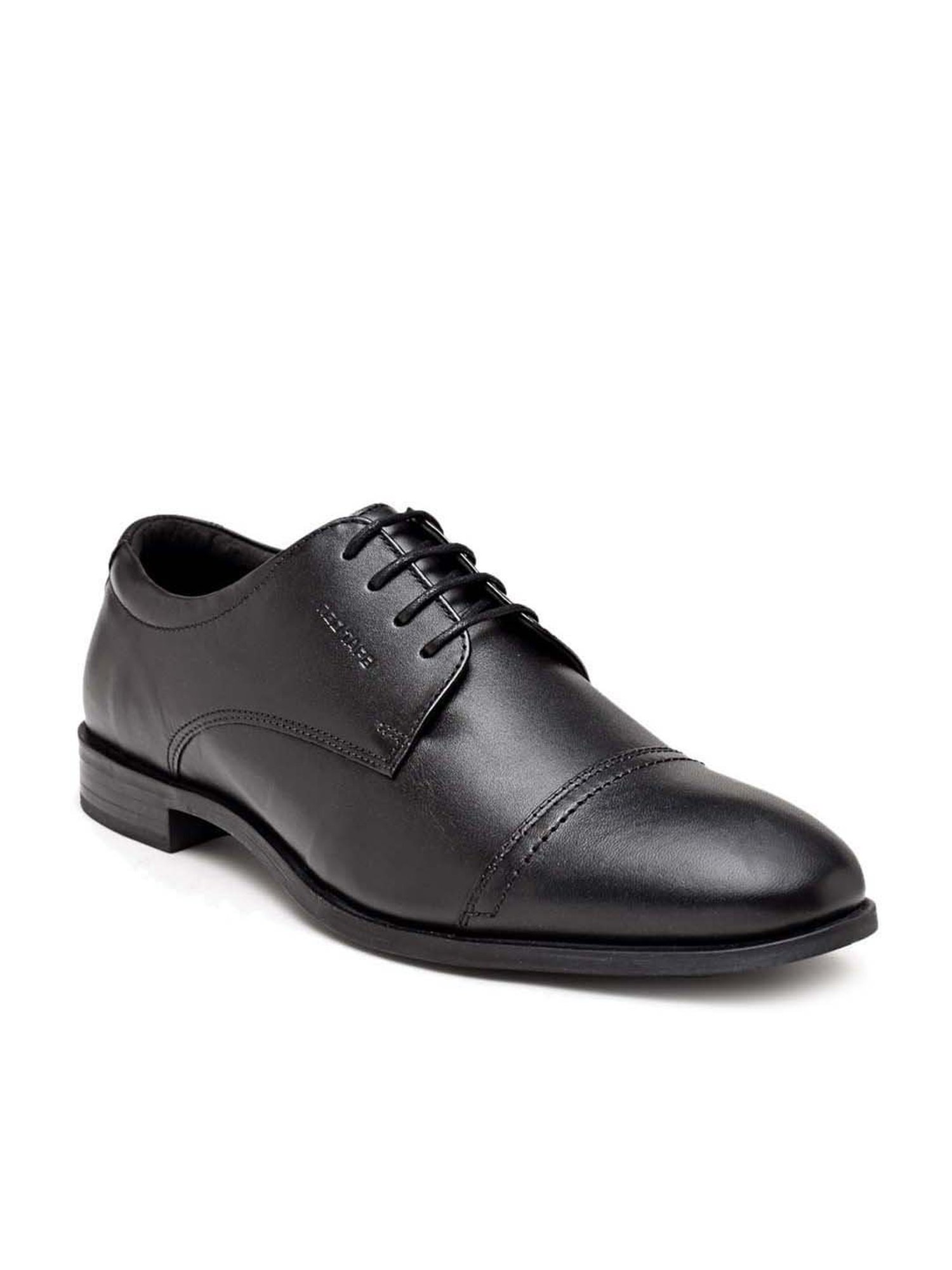 Red Tape Men's Black Derby Shoes