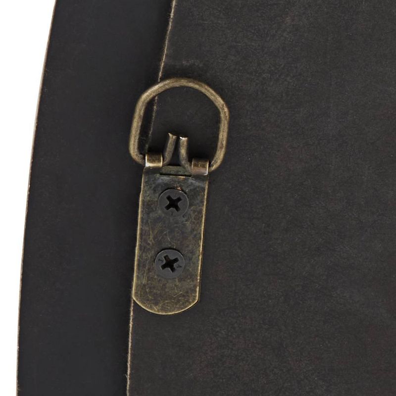 Noble Park Zahra Wooden 23 1/2" x 34" Oval Wall Mirror