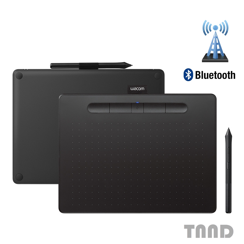 Wacom Intuos Bluetooth Wireless Graphic Tablet with 3 Bonus Software Included, 10.4" X 7.8", Black with Pistachio Accent