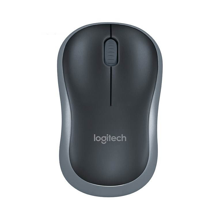 Logitech M186 Wireless Mouse Office Power Saving USB Laptop Desktop Computer Universal(Black Grey)