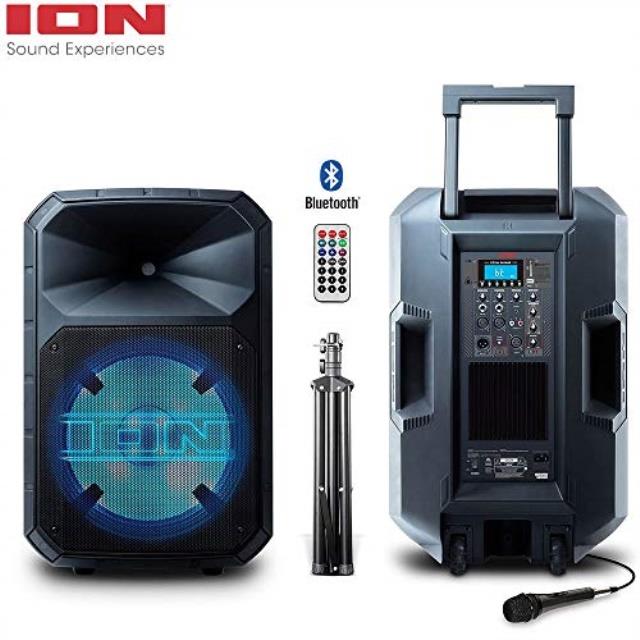 ion audio total pa max allinone high power 500watt biamplified sound system ipa91 renewed