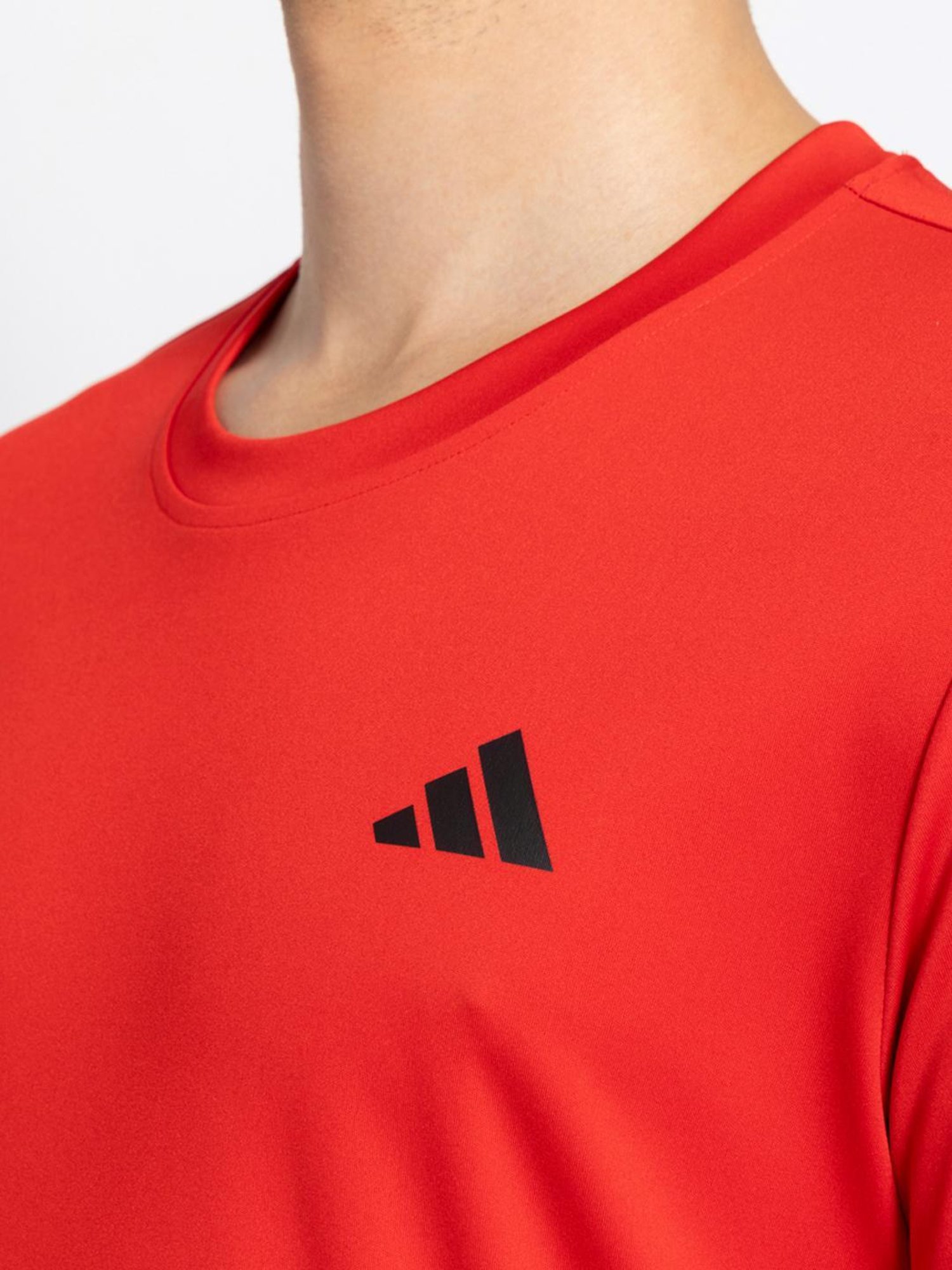 Adidas Red Regular Fit Sports T-Shirt