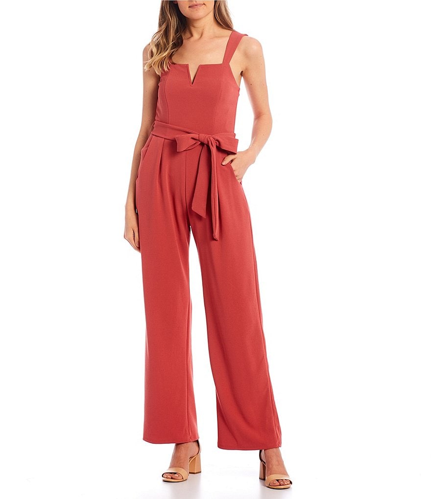 Coco + Jaimeson Strapless Elastic-Waist Laser-Cut Embroidered Knit Jumpsuit