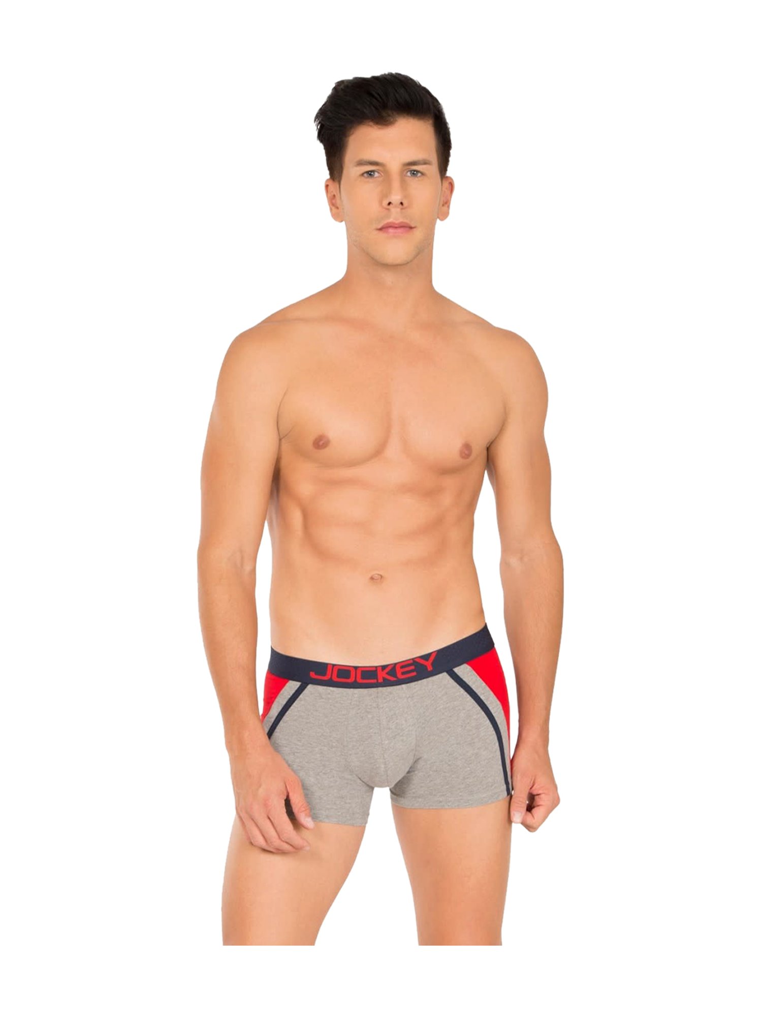 Jockey Smoke Grey Exposed Waistband Trunks