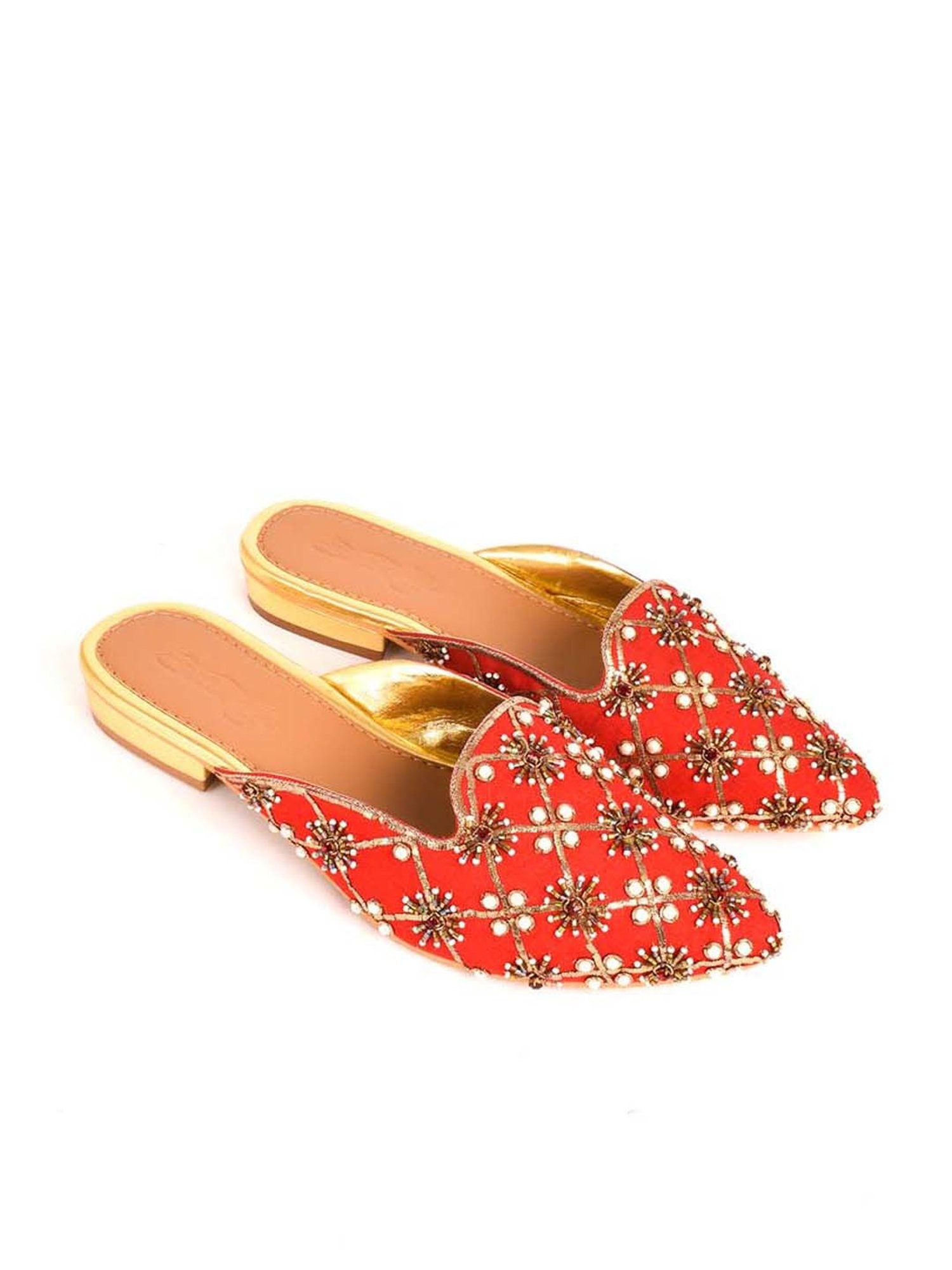 Sole House Women's Red Mule Shoes