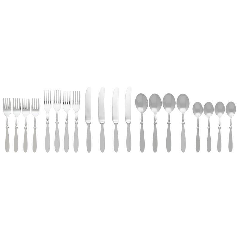 Nikita "Bistro" 20pc Forged 18/8 Stainless Steel Flatware Set