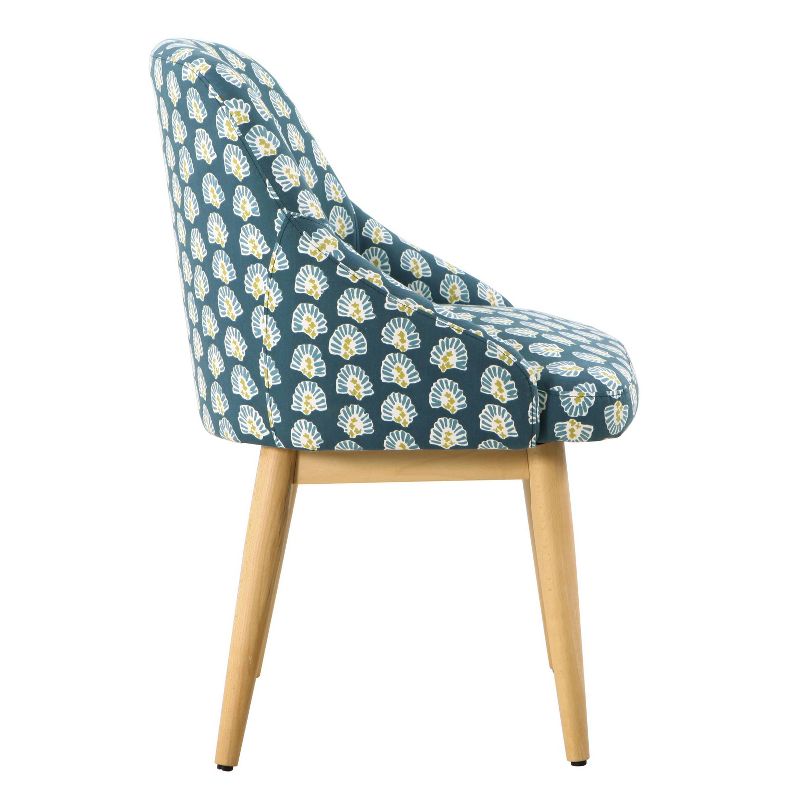 Riley Accent Chair Floral Teal - HomePop