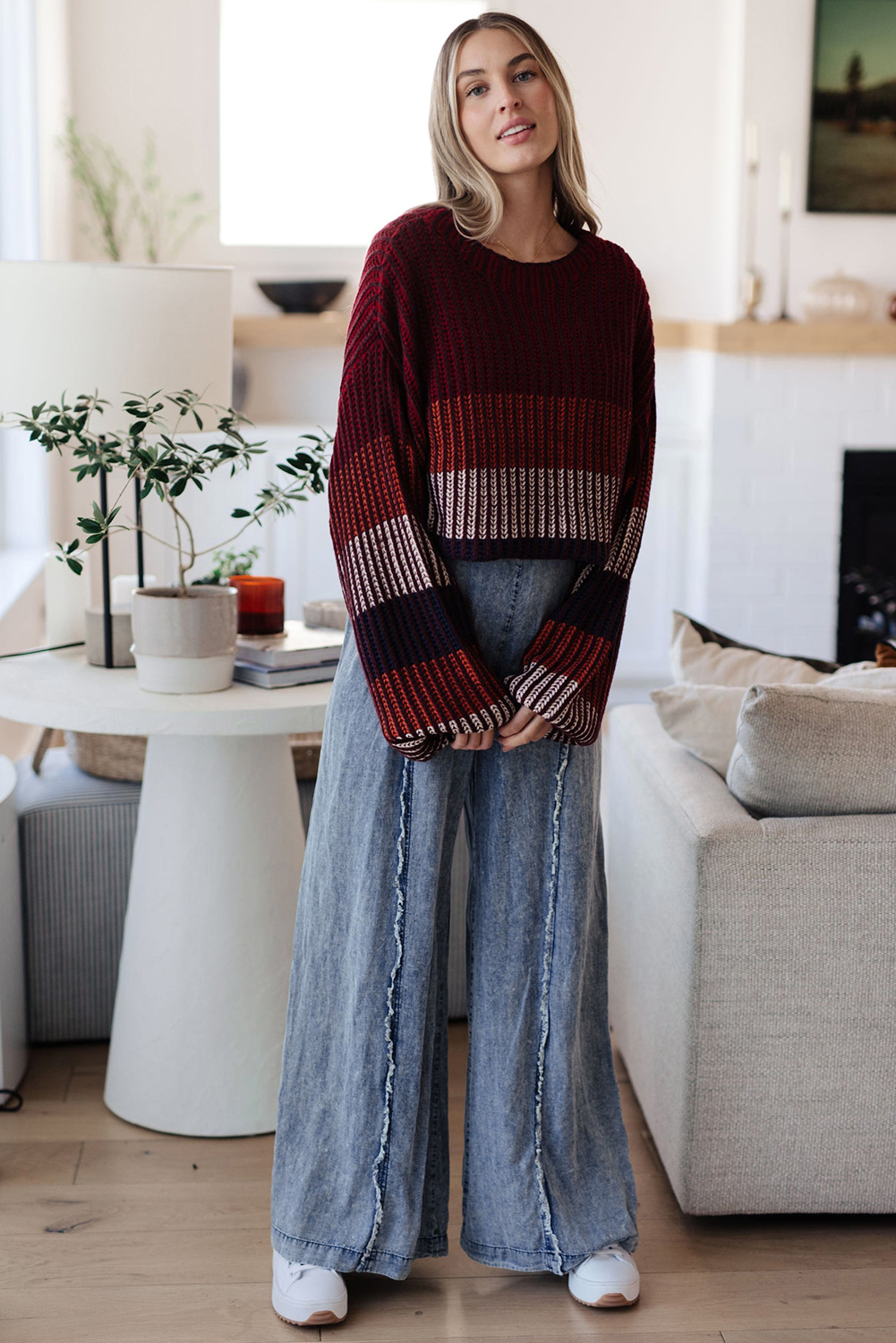 Rose Tan Solid Self Tied Straps Pleated Wide Leg Jumpsuit