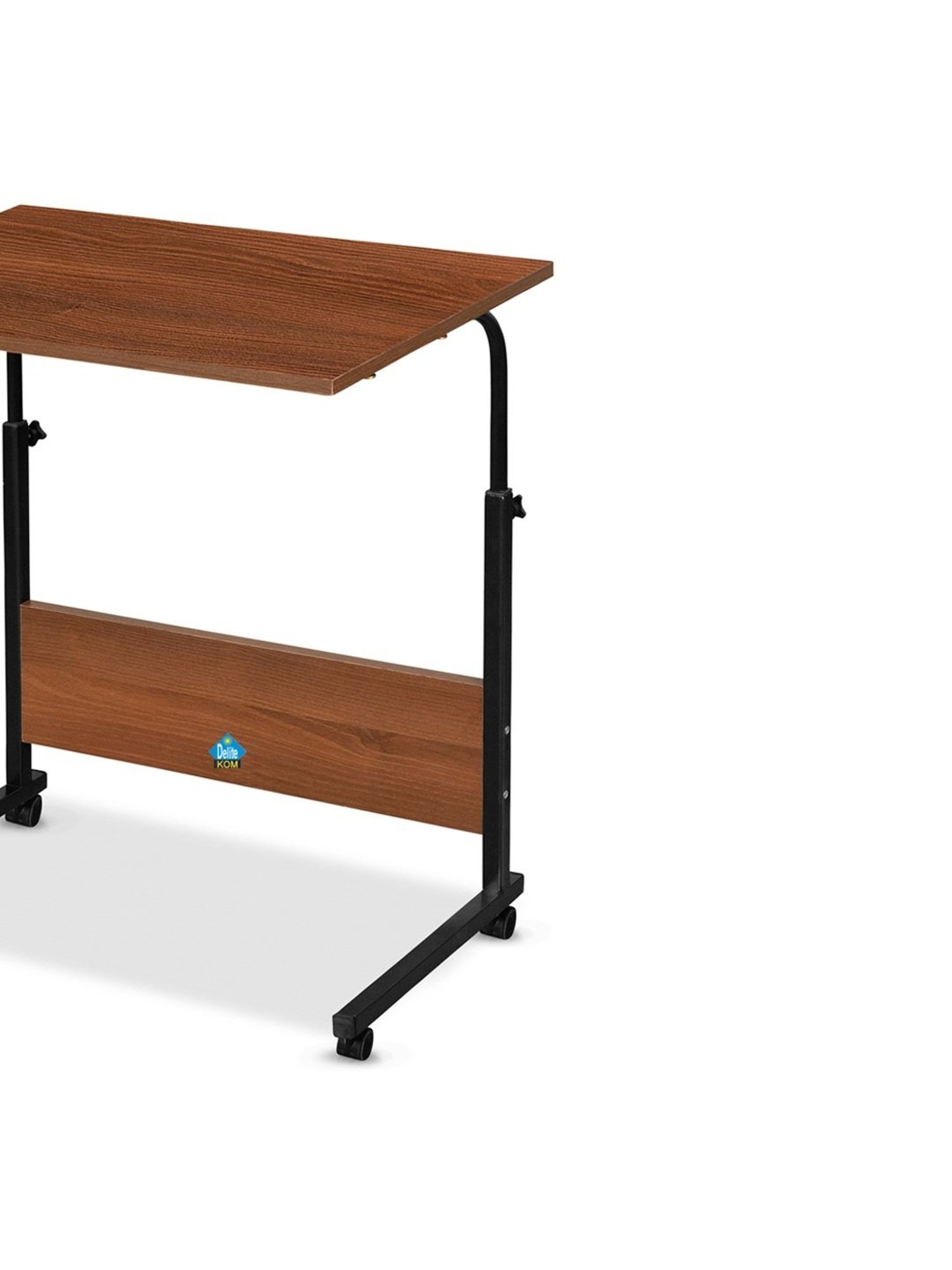 Delite Kom Bunny Acacia Dark Black Metal Free Standing Study Table