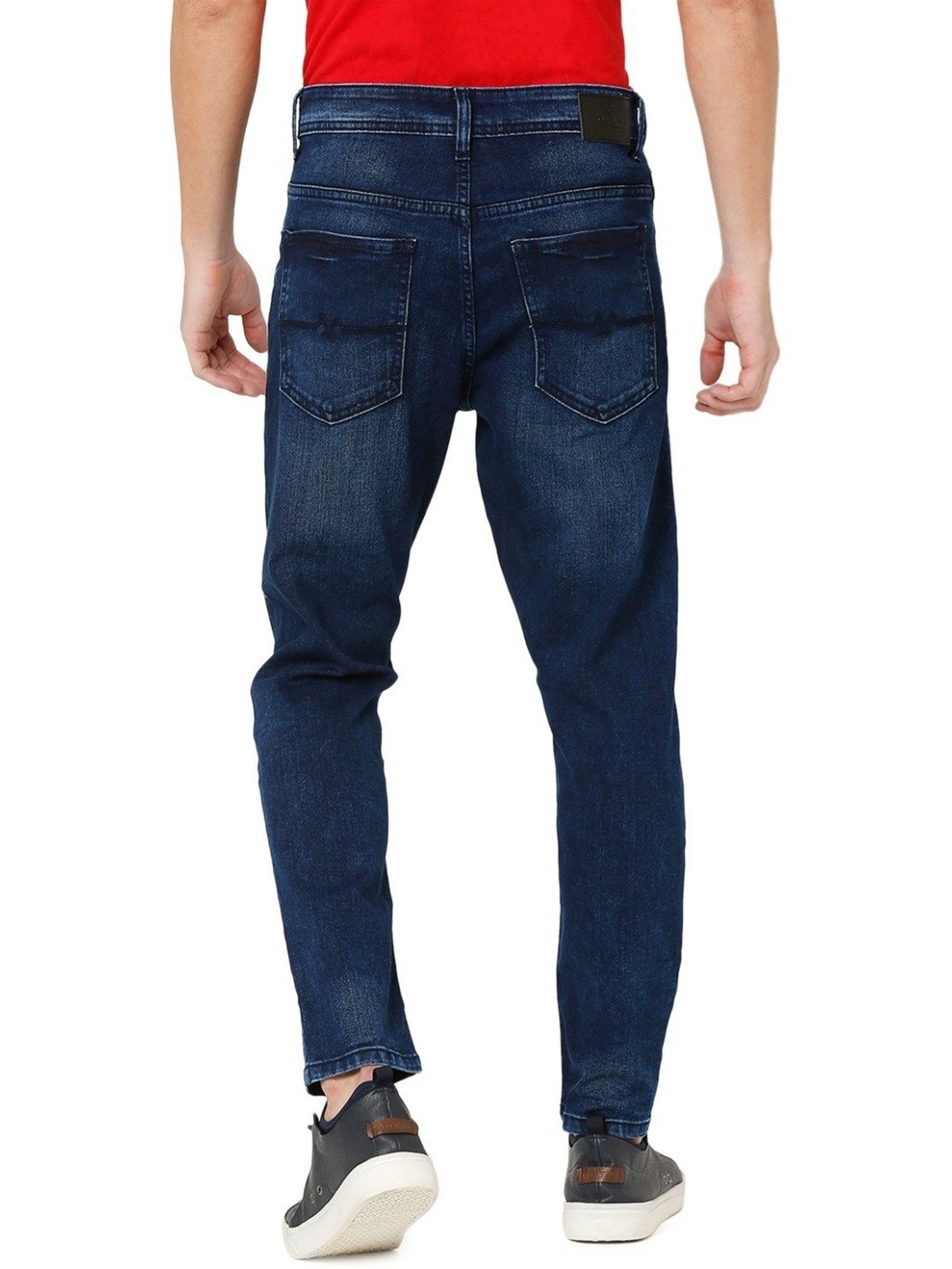 American Eagle Blue Cotton Regular Fit Jeans