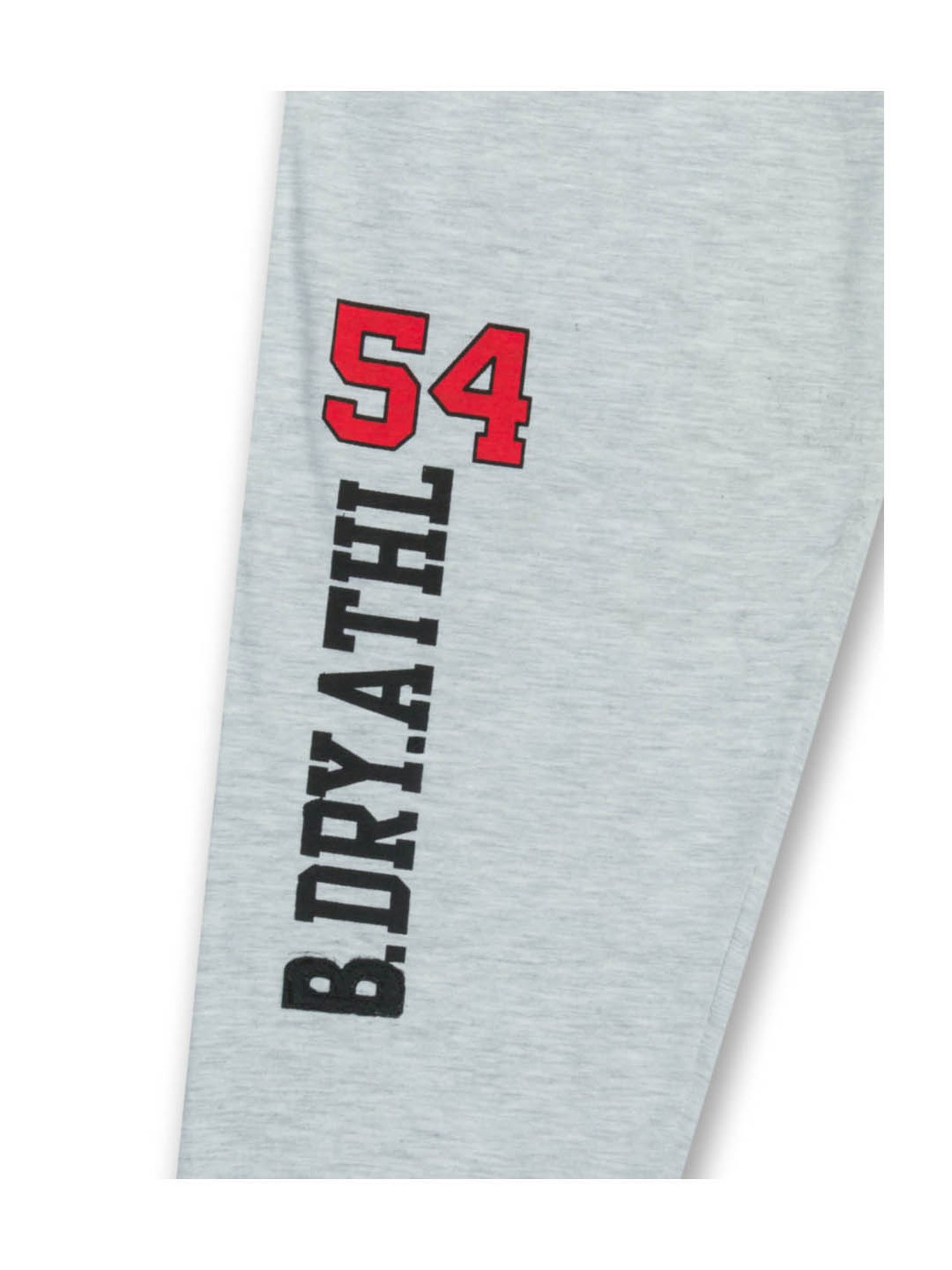 Todd N Teen Kids Grey Melange Graphic Print Joggers