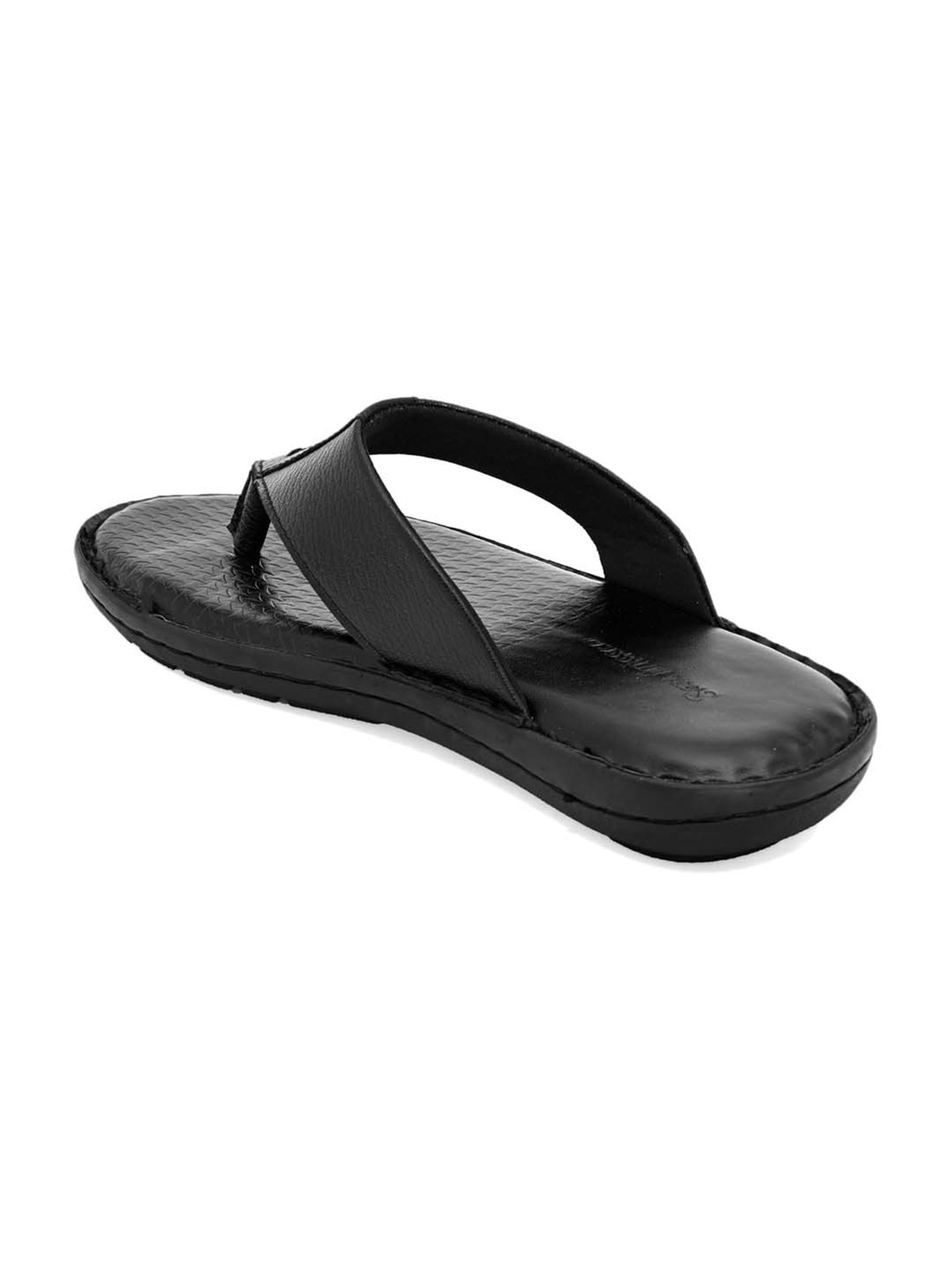 San Frissco Men's Black Thong Sandals