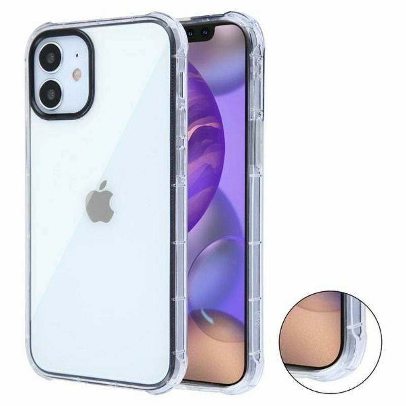 For  iPhone 12 Mini 5.4 in Clear Corner Guard Skin Case Cover