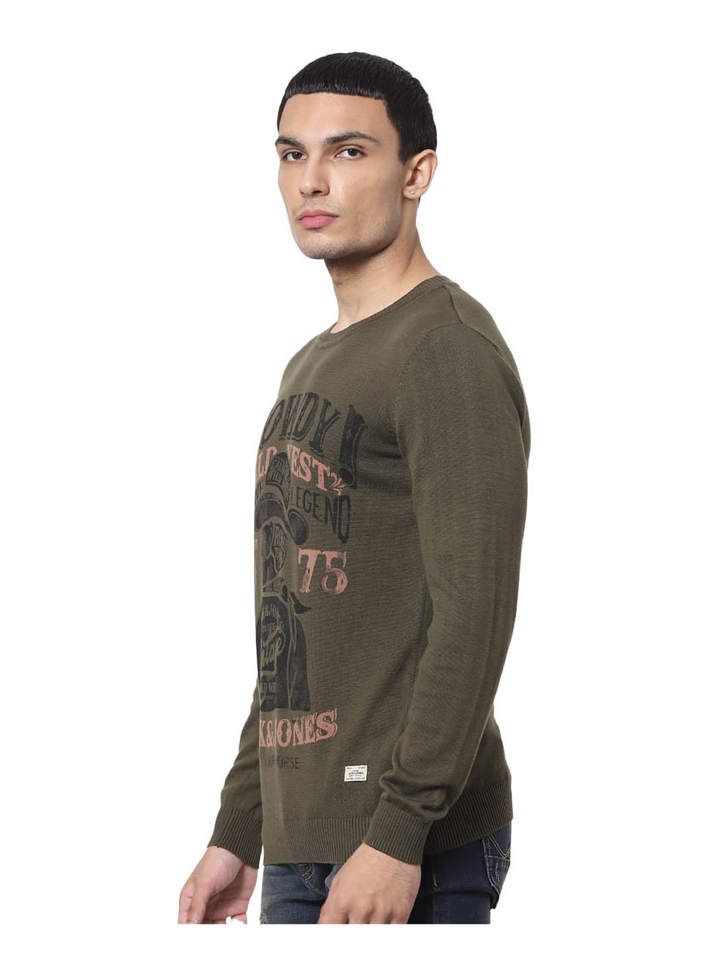 Duke Wine Self Striped Sweater