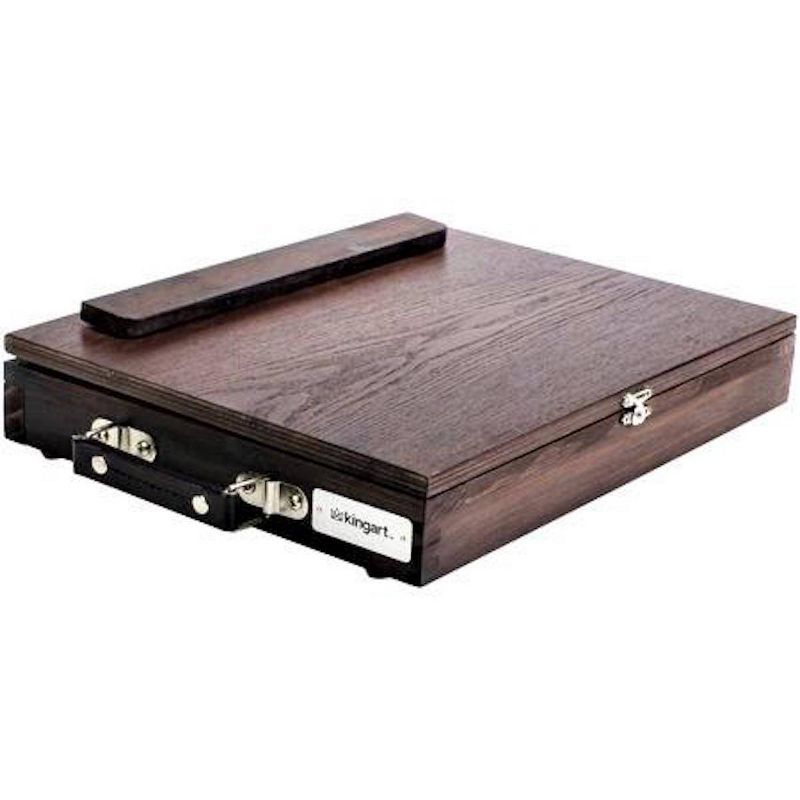 Kingart Solid Wood Tabletop Easel w/Drawer - Espresso