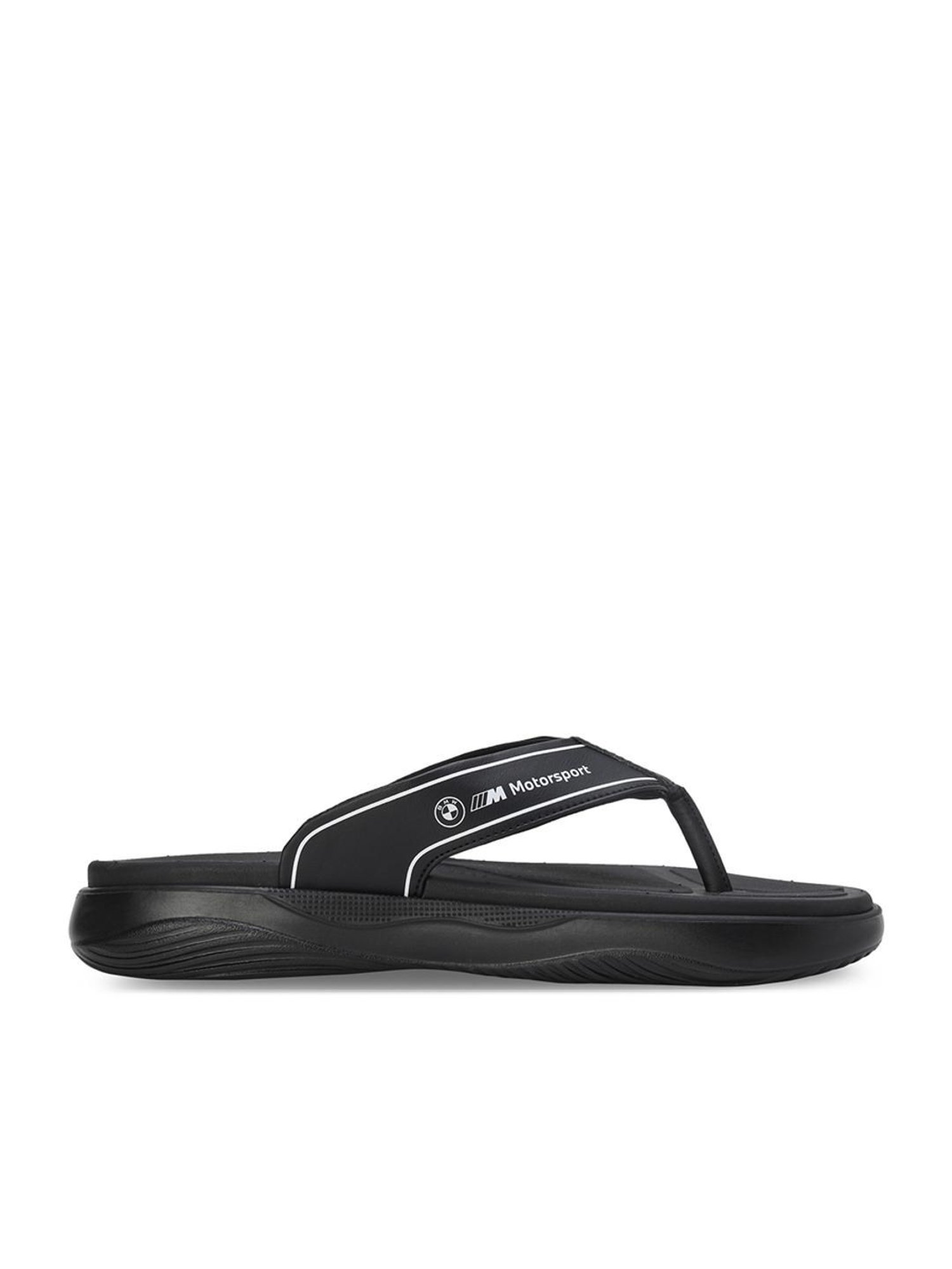 Puma Men's BMW MMS Softride Seave Black Flip Flops