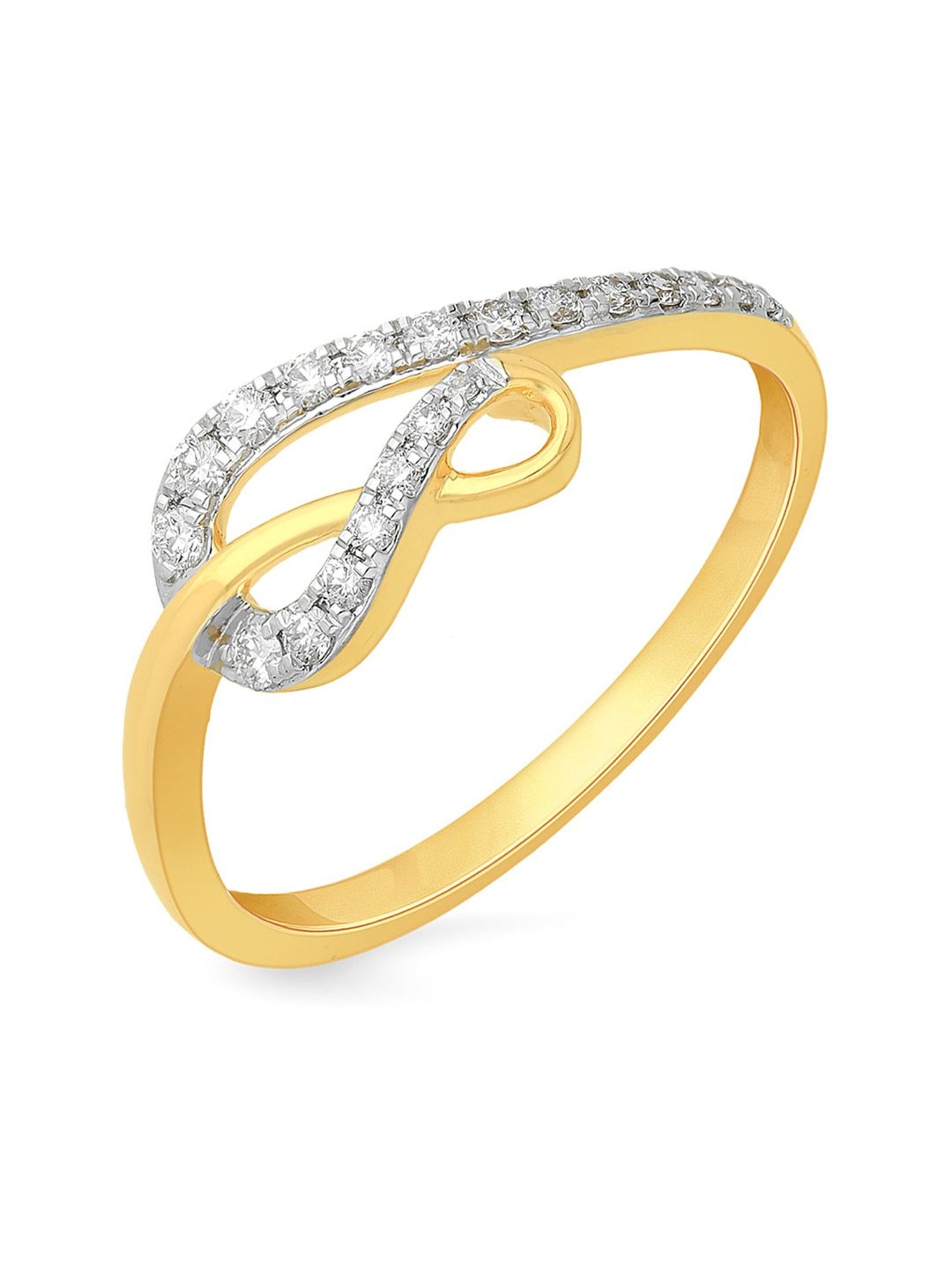 Malabar Gold and Diamonds 18k Rose Diamond Ring for Women