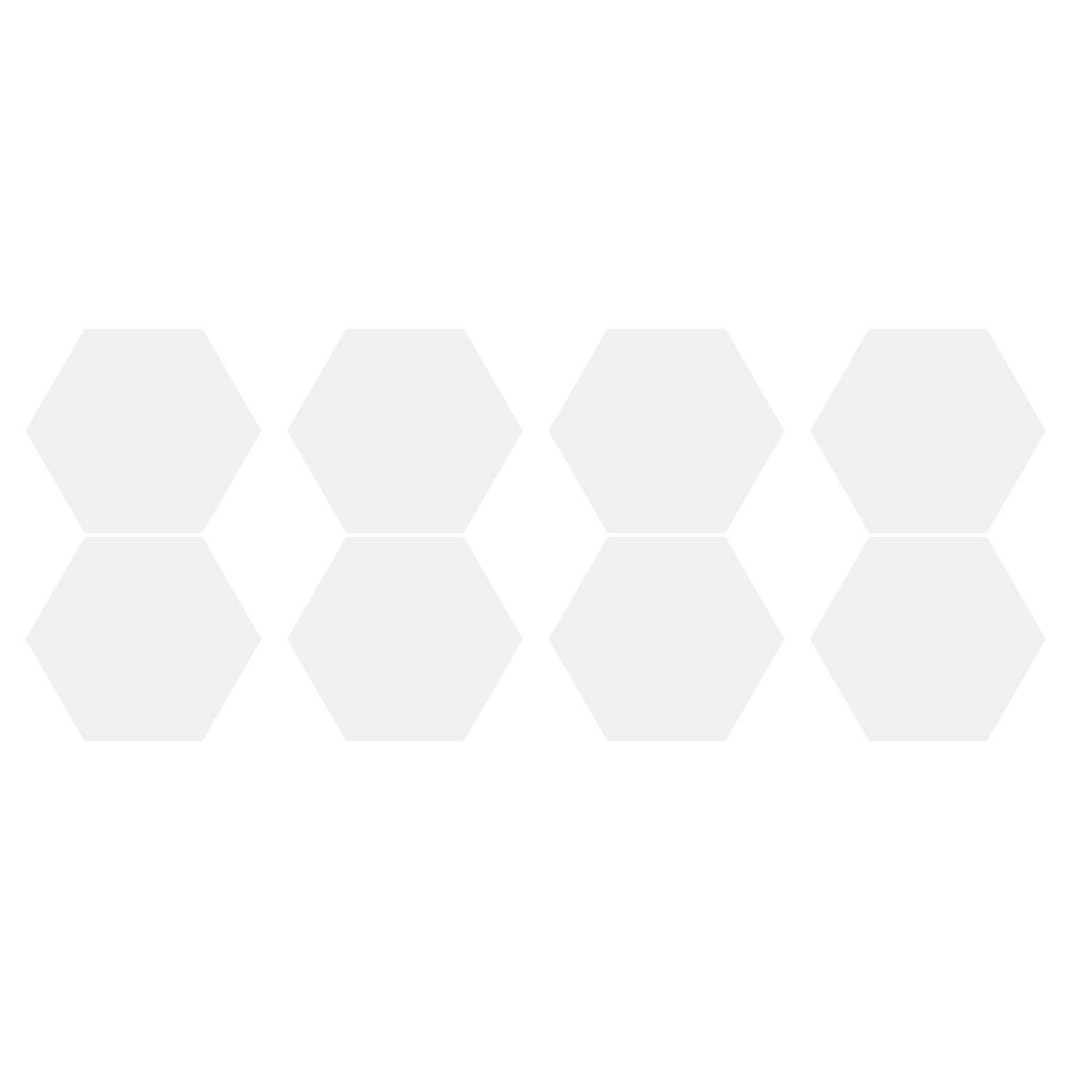 LiteMark 1 Inch Blue Hexagon Decals - Pack of 208